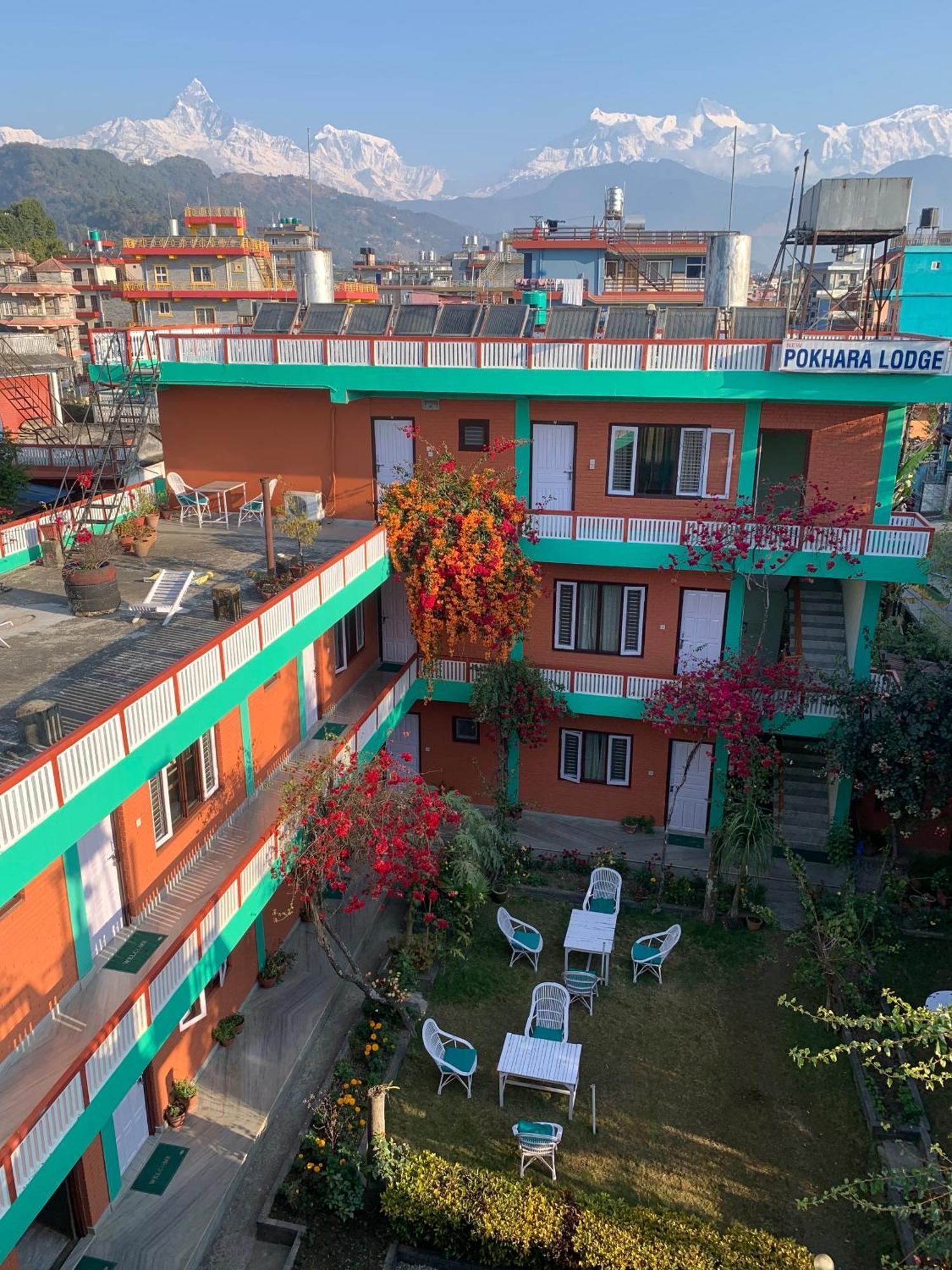 New Pokhara Lodge Bagian luar foto